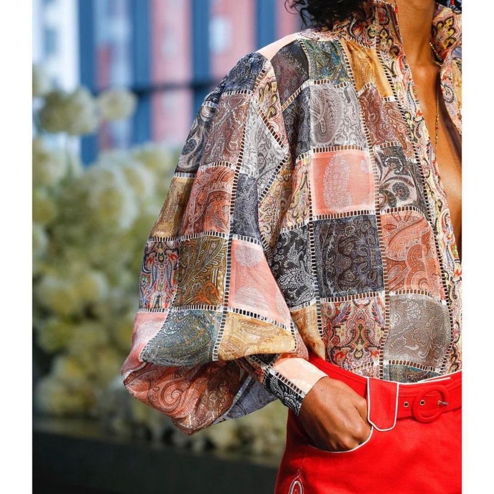 Zimmermann ninety six patchwork blouse - Picture 2 of 4